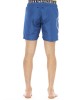 Swim Shorts With Layering Detail. Elastic Waistband With Drawstring. Second Internal Band With Logo.