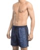 Swim Shorts With Side Print. Side Pockets And One On The Back. Elastic Waistband With Drawstring.