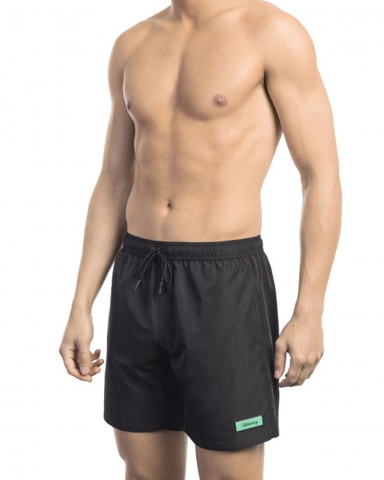 Swim Shorts With Front Logo And Back Print. Side Pockets. Elastic Waistband With Drawstring.