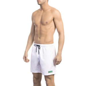 Swim Shorts With Front Logo And Back Print. Side Pockets. Elastic Waistband With Drawstring.