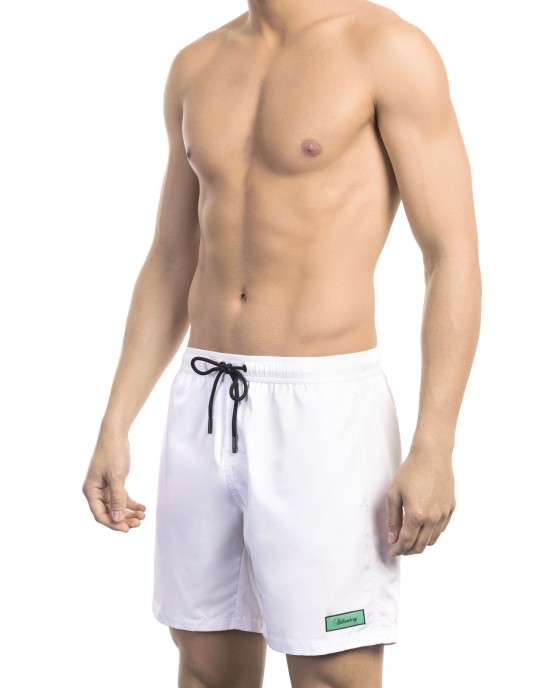 Swim Shorts With Front Logo And Back Print. Side Pockets. Elastic Waistband With Drawstring.