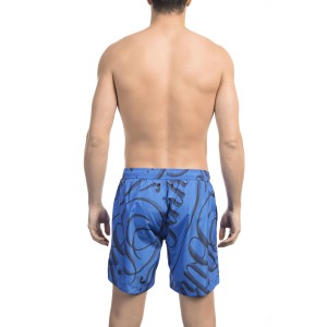Swim Shorts With All-over Print. Elastic Waistband With Drawstring.