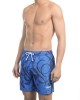 Swim Shorts With All-over Print. Elastic Waistband With Drawstring.