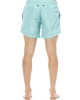 Swim Shorts With Front Print. Two Side Pockets. Elastic Waistband With Drawstring.