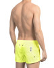 Micro Swim Shorts With Black And White Branded Band. Two Side Pockets And One Back. Zip And Button Closure.