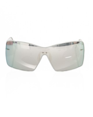 Sunglasses Shield Model. Thin Metal Profile. Gray Mirror Lens.