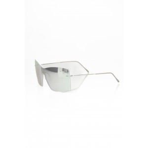 Sunglasses Shield Model. Thin Metal Profile. Gray Mirror Lens.
