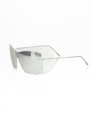 Sunglasses Shield Model. Thin Metal Profile. Gray Mirror Lens.