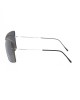 Sunglasses Shield Model. Thin Metal Profile. Gray Mirror Lens.