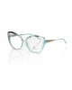 Butterfly Model Eyeglasses. Outside Profile In Silver Colored Metal And Tiffany Interior.