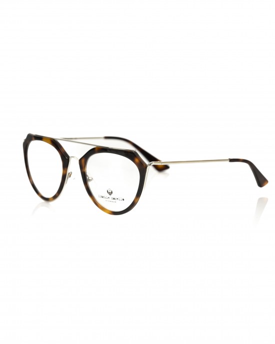 Eyeglasses Model Aviator. Tartarugato Profile. Central Rod And Side Rods In Metal.