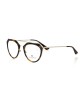 Eyeglasses Model Aviator. Tartarugato Profile. Central Rod And Side Rods In Metal.