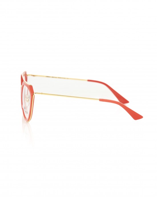 Eyeglasses Model Aviator. Coral Profile. Central Rod And Side Rods In Metal.