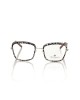 Square Eyeglasses With Black Zebra Pattern.