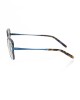 Square Eyeglasses. Frame With Blue Havana Pattern.