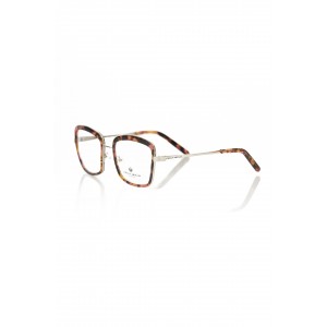 Square Eyeglasses. Frame With Red Havana Pattern.