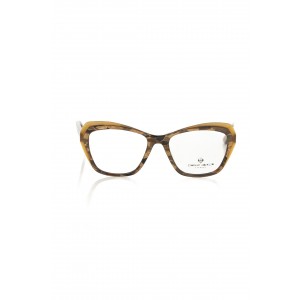 Cat Eye Model Eyeglasses. Frame With Cream-colored Havana Pattern. Auctions With Glitters.