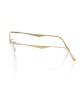 Clubmaster Model Eyeglasses. Profile And Temples In Glitter Brown Metal.