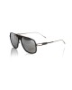 Sunglasses Shield Model. Black Profile And Metal Temples. Gray Gradient Lens.