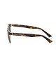 Clubmaster Model Sunglasses. Frame With Upper Profile In Brown Leather. Blue Shaded Lens. White Auctions.