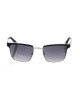 Clubmaster Model Sunglasses. Frame With Upper Profile In Black Leather. Black Shaded Lens. Black Auctions.