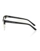 Clubmaster Model Eyeglasses. Metal Frame With Black Upper Profile. Black Temples With Logo.