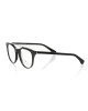 Wayfarer Model Eyeglasses With Central Template. Black Frame With Geometric Pattern. Black Auctions.