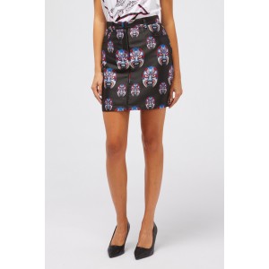 Skirt With Button Closure. Oriental Fantasy. Pockets.
