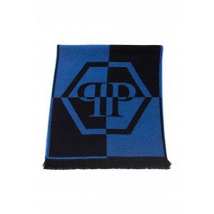 Scarf With Logo. Fringed Hems. Dimensions: 38 Cm X 180 Cm