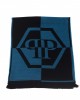 Scarf With Logo. Fringed Hems. Dimensions: 38 Cm X 180 Cm