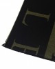 Scarf With Logo. Fringed Hems. Dimensions: 38 Cm X 180 Cm