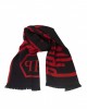 Scarf With Logo. Fringed Hems. Dimensions: 38 Cm X 180 Cm