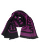 Scarf With Logo. Fringed Hems. Dimensions: 38 Cm X 180 Cm