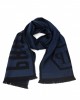 Scarf With Logo. Fringed Hems. Dimensions: 38 Cm X 180 Cm