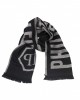 Scarf With Logo. Fringed Hems. Dimensions: 38 Cm X 180 Cm