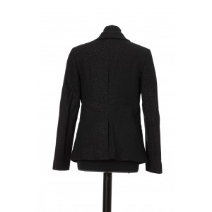Fabric Jacket With Lurex Details. Slim Cut. Classic Model. One Button Closure.