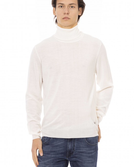 Turtleneck Sweater. Baldinini Monogram In Metal.