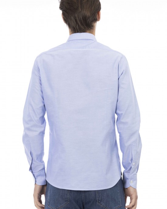 Regular Fit Shirt. Front Closure With Buttons. Italian Collar.