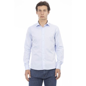 Slim Fit Shirt. Front Closure With Buttons. Italian Collar.