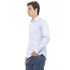 Slim Fit Shirt. Front Closure With Buttons. Italian Collar.