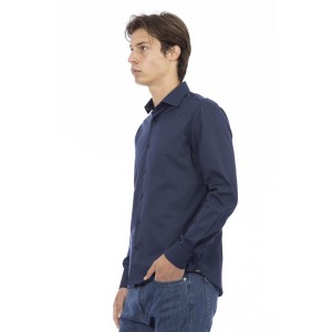 Slim Fit Shirt. Front Closure With Buttons. Italian Collar.