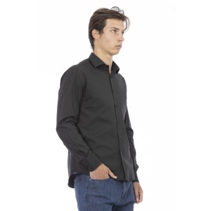 Slim Fit Shirt. Front Closure With Buttons. Italian Collar.