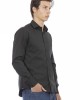 Slim Fit Shirt. Front Closure With Buttons. Italian Collar.