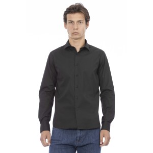 Slim Fit Shirt. Front Closure With Buttons. Italian Collar.