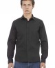 Slim Fit Shirt. Front Closure With Buttons. Italian Collar.