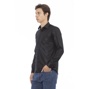 Slim Fit Shirt. Front Closure With Buttons. Italian Collar.