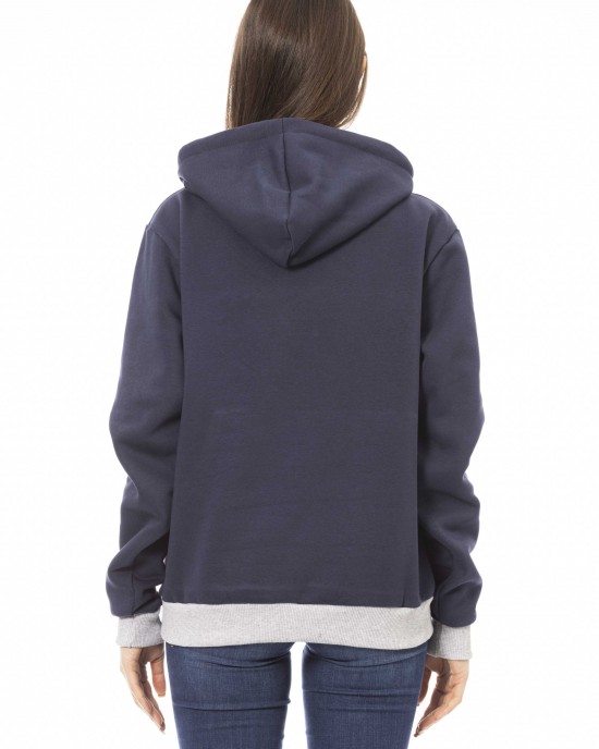 Long Sleeve Fleece Hoodie. Front Logo. Maxi Front Pocket.