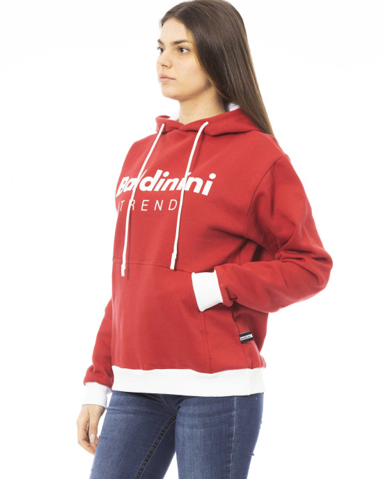 Long Sleeve Fleece Hoodie. Front Logo. Maxi Front Pocket.