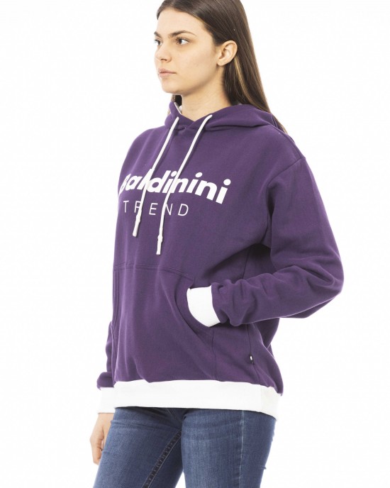 Long Sleeve Fleece Hoodie. Front Logo. Maxi Front Pocket.