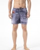 Beach Shorts With Print. Side Pockets. Elasticized Waistband With Drawstring.